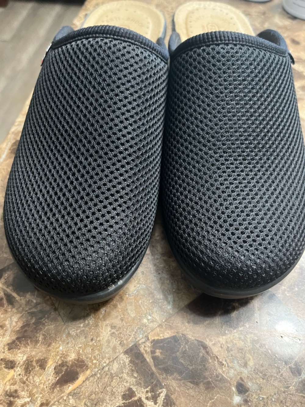 Women’s Black Mesh Slip-On Mule — Lightweight Everyday Comfort